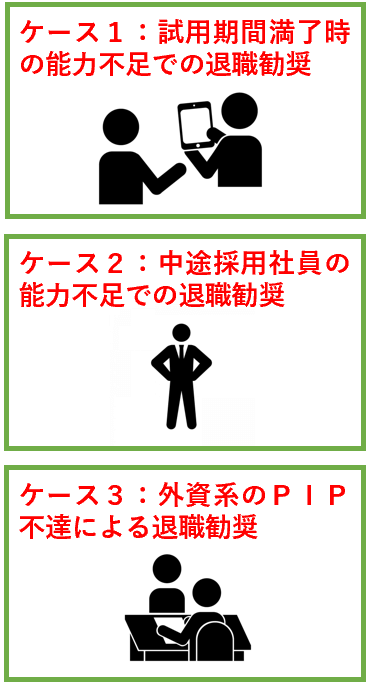 能力不足を理由に退職勧奨されやすいケース３つ