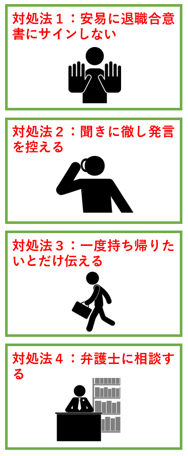 リストラ面談をされた場合の簡単な対処法