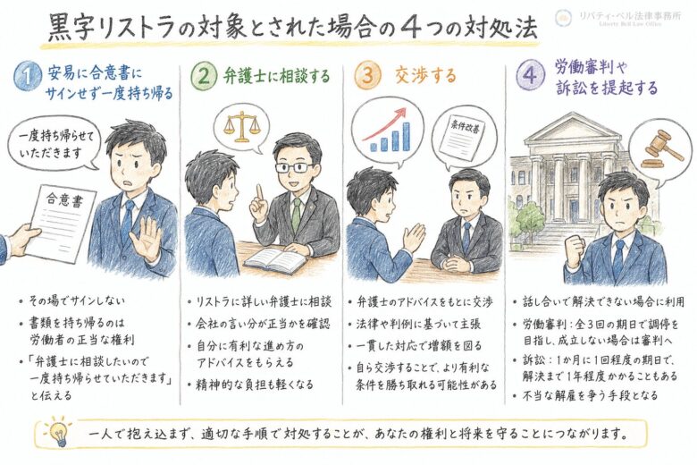 ６　黒字リストラの対象とされた場合の対処法