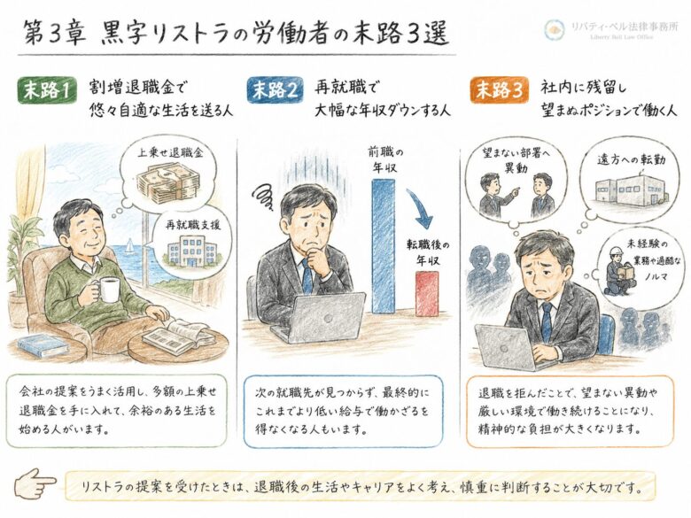３　黒字リストラの対象者の末路