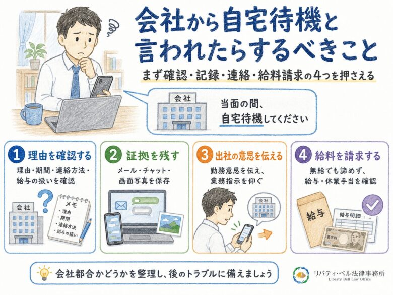 １章　会社から自宅待機と言われたらするべきこと