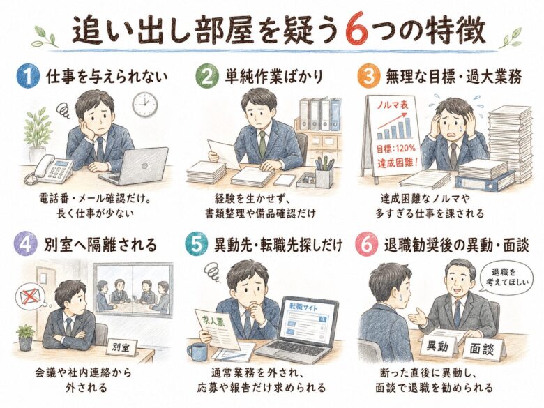 ２章　追い出し部屋を疑う特徴６つ